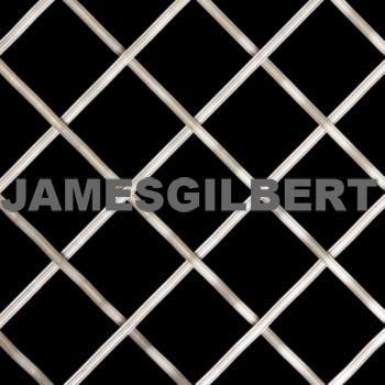 Handwoven Stainless Steel Decorative Grille with 3mm Reeded Wire and 25mm Diamond Aperture